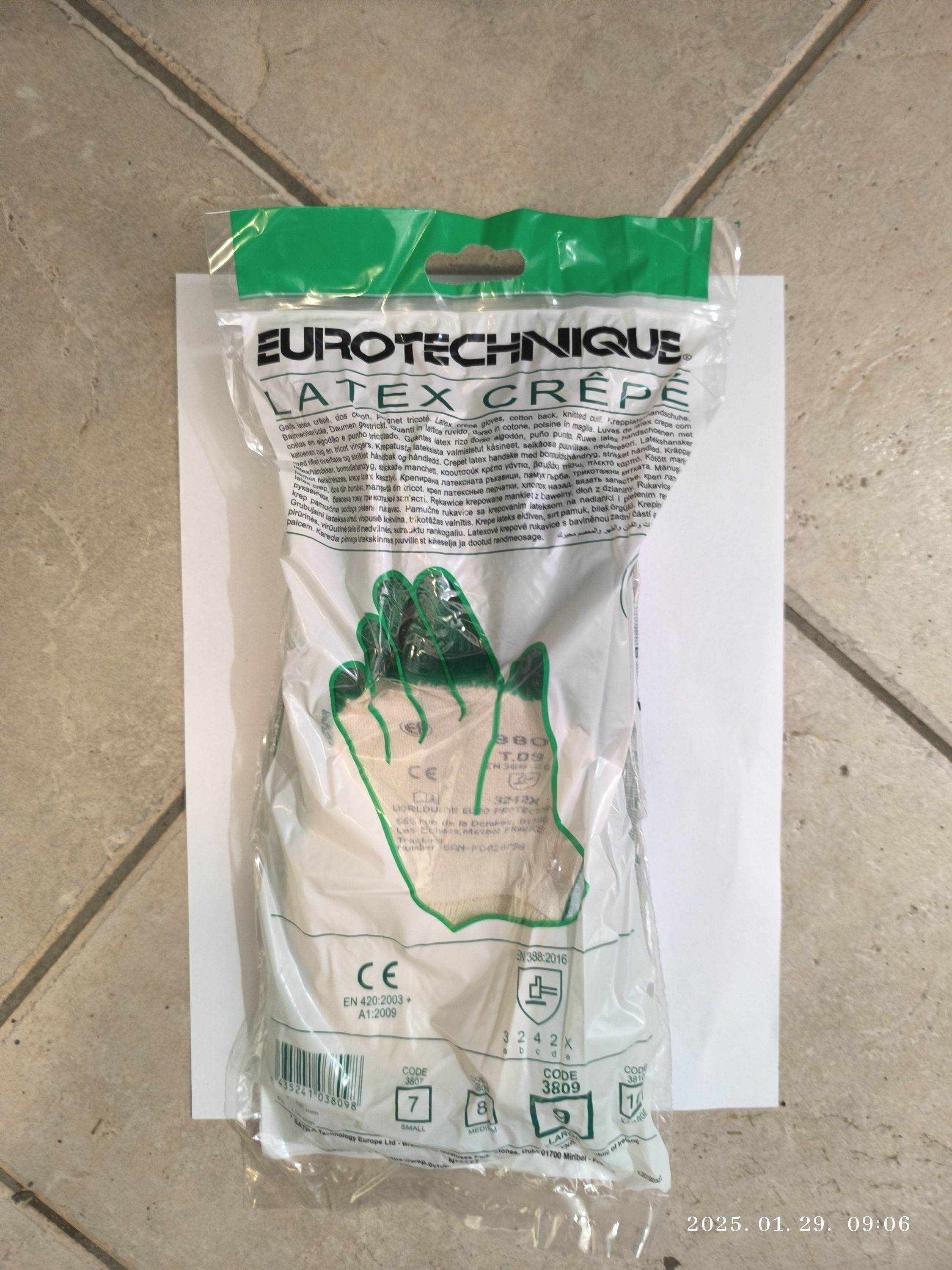 EUROTECHNIQUE Mártott zöld later erős érdes szellőző kézhát 9 termék fő termékképe