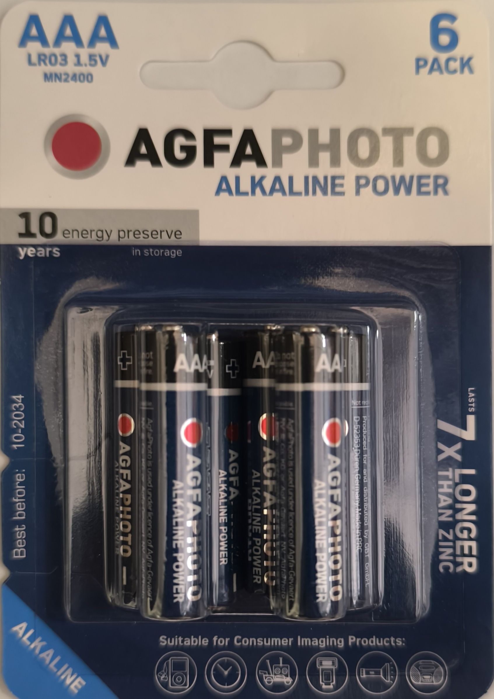 AgfaPhoto Alkáli Ceruza Elem AA B6 termék fő termékképe