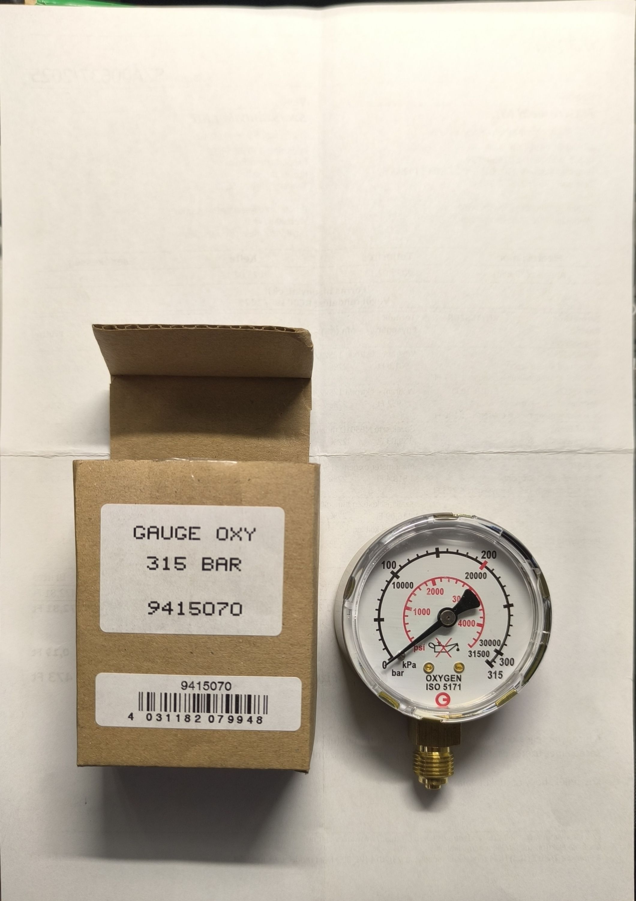 MASTROWELD KFT Manométer oxigén 315/200 bar 6 termék fő termékképe