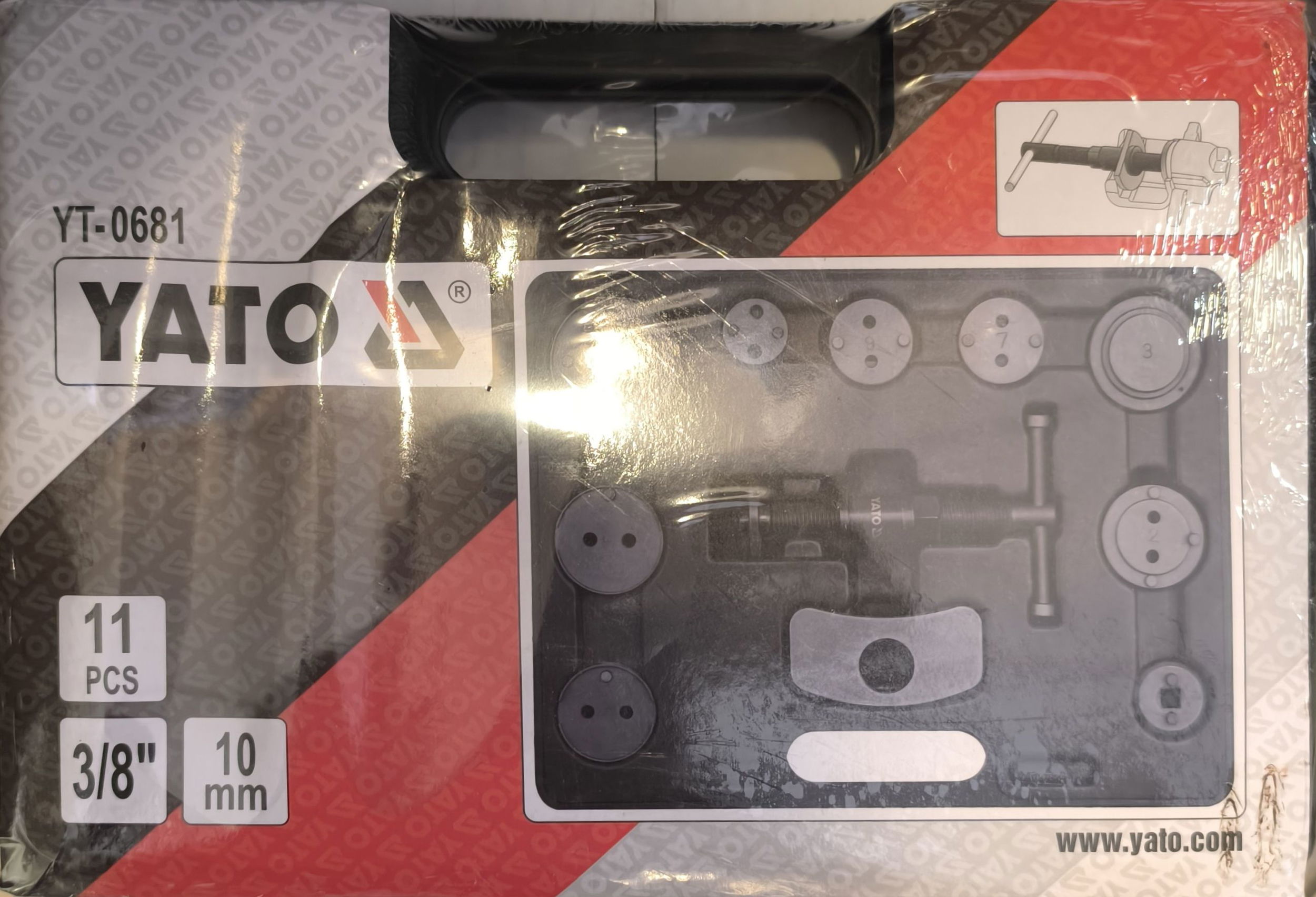 YATO Fékmunkahenger szerelő készlet 11 részes termék fő termékképe