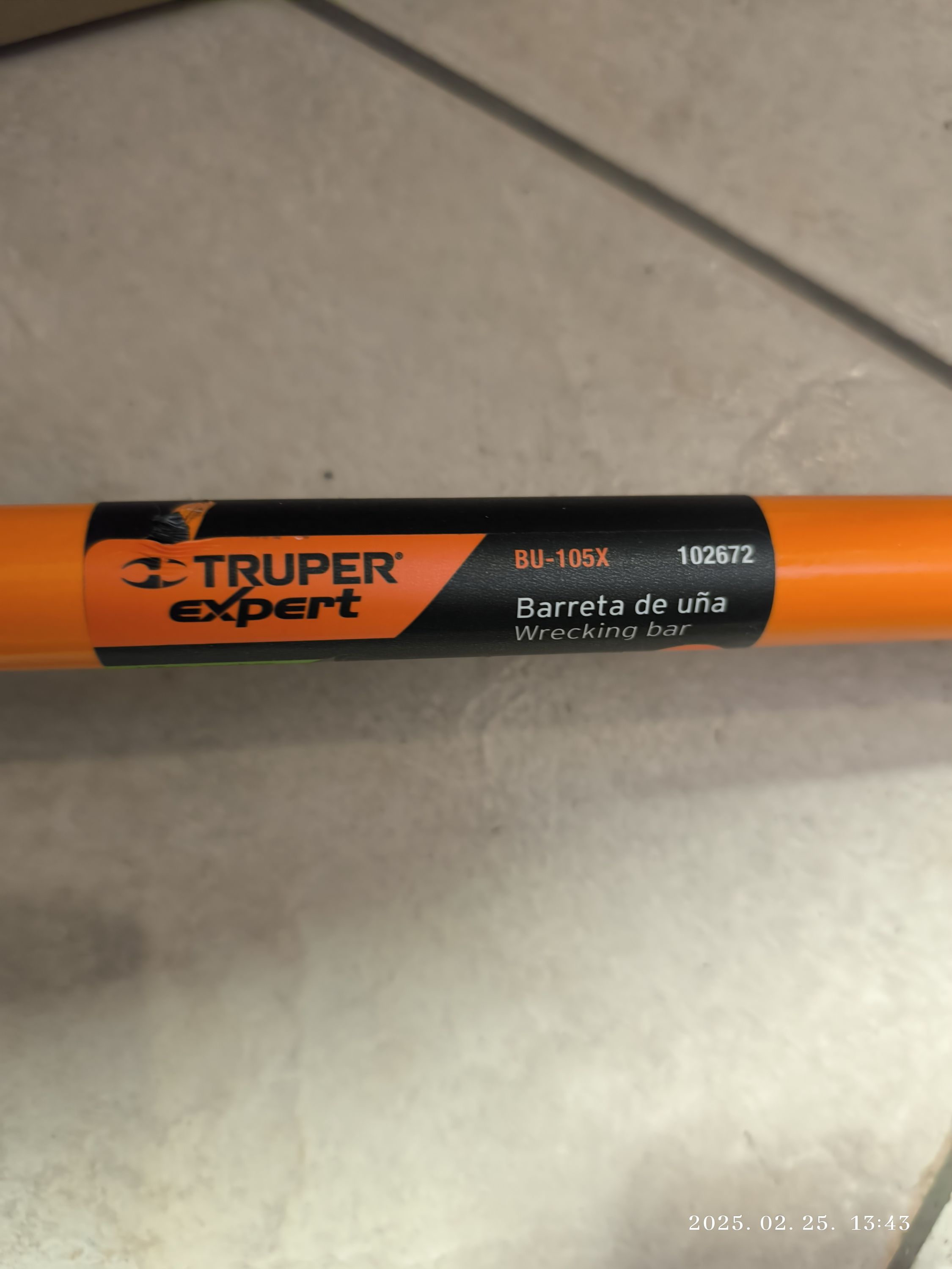 TRUPER EXPERT BU-105X Ládabontó pajszer, kerek profil 105cm termék fő termékképe