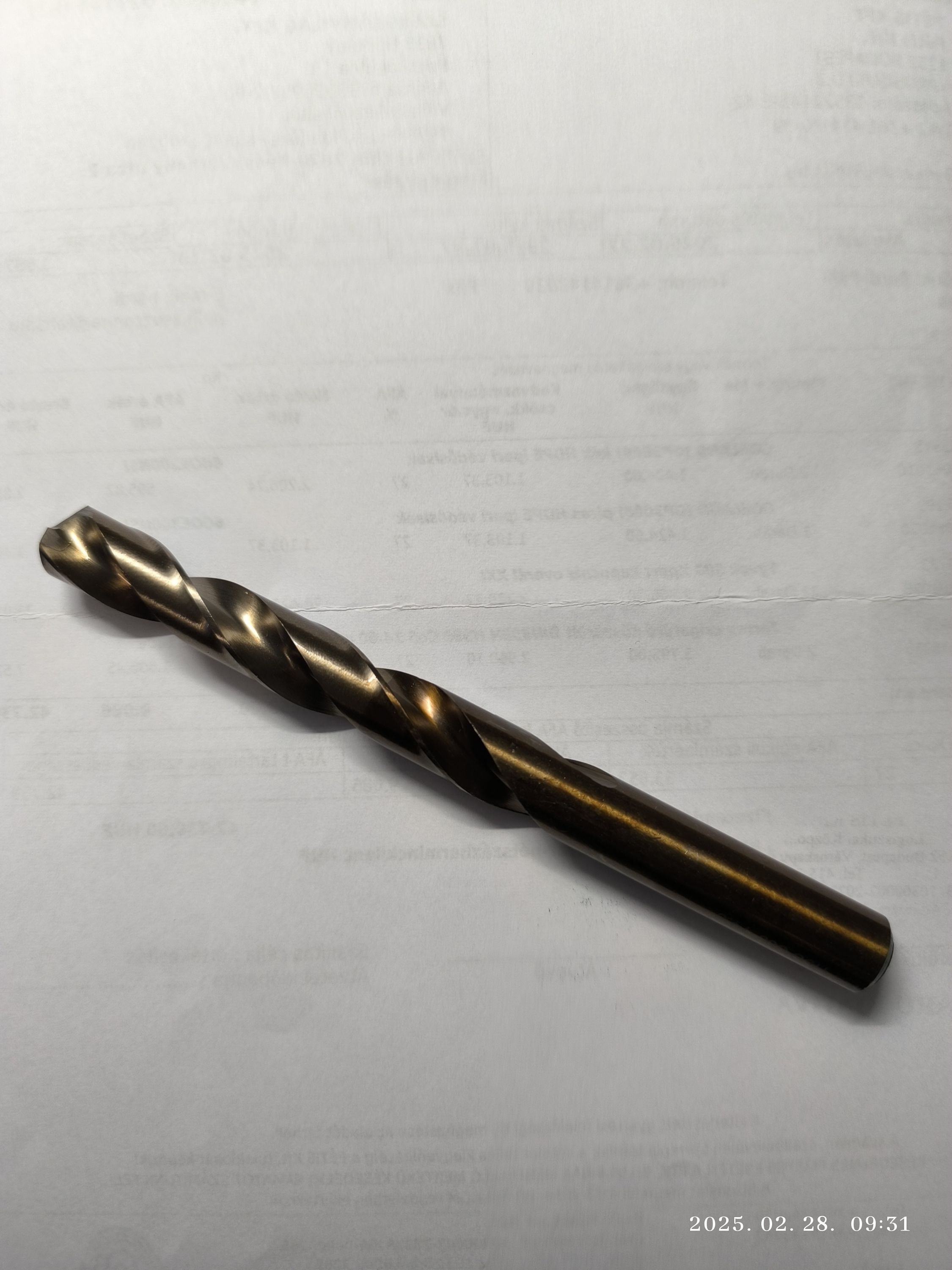 TERRAX Csigafúró köszörült DIN 338N Co5 11,5mm termék fő termékképe