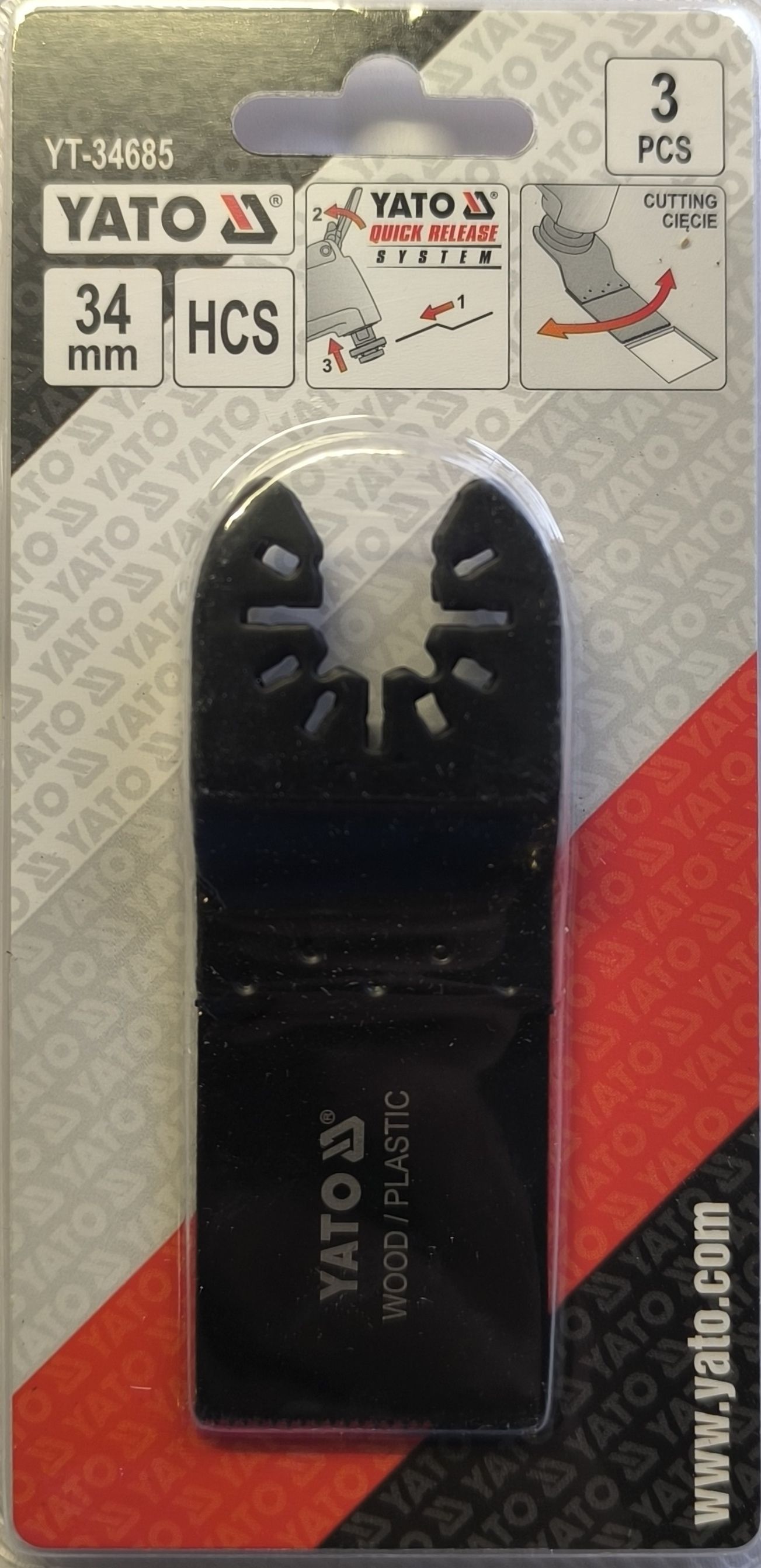 YATO Fűrészlap multifunkciós géphez 34mm HCS 3db/csomag termék fő termékképe