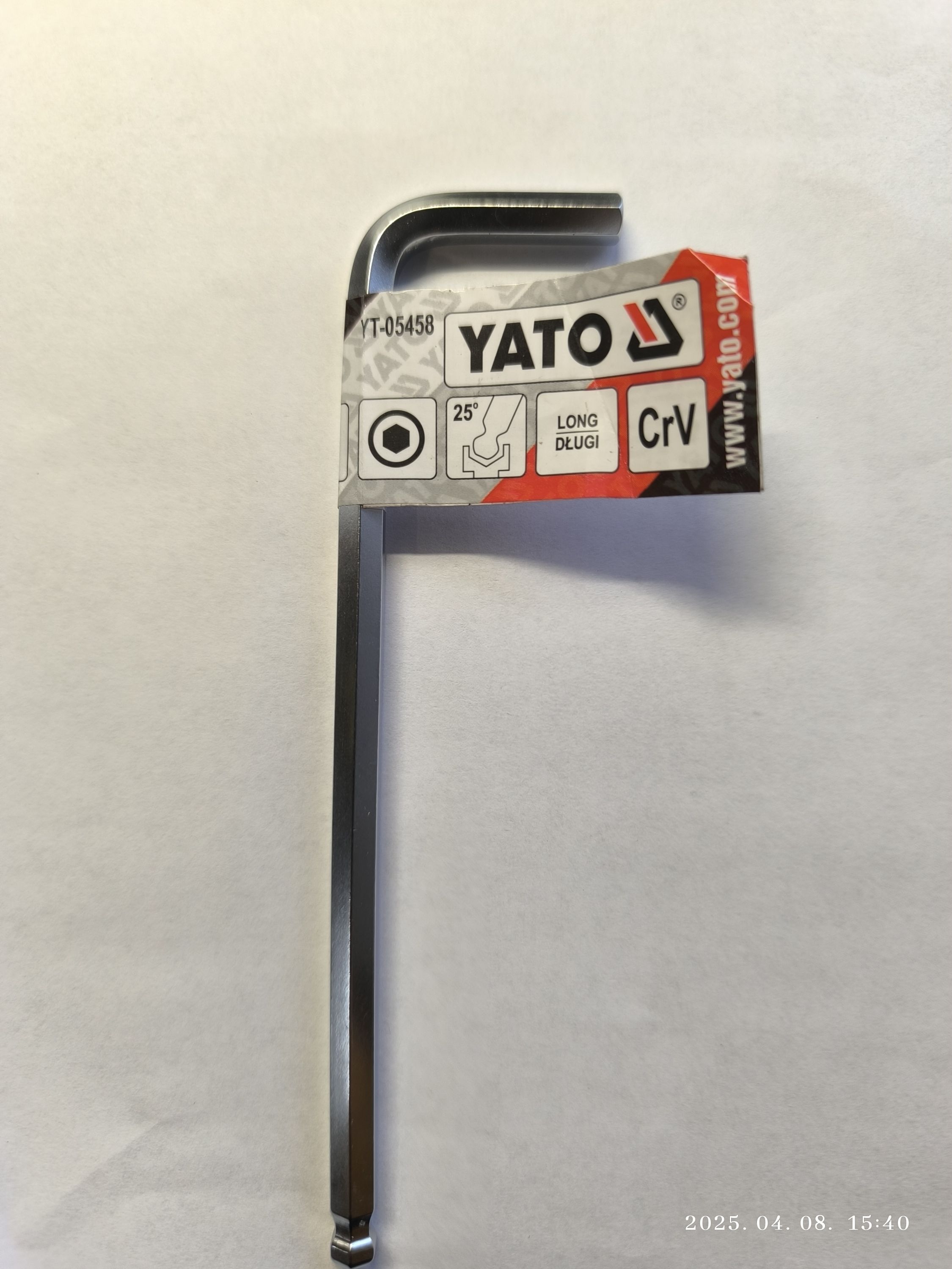 YATO imbuszkulcs gömbvégű 6 mm termék fő termékképe