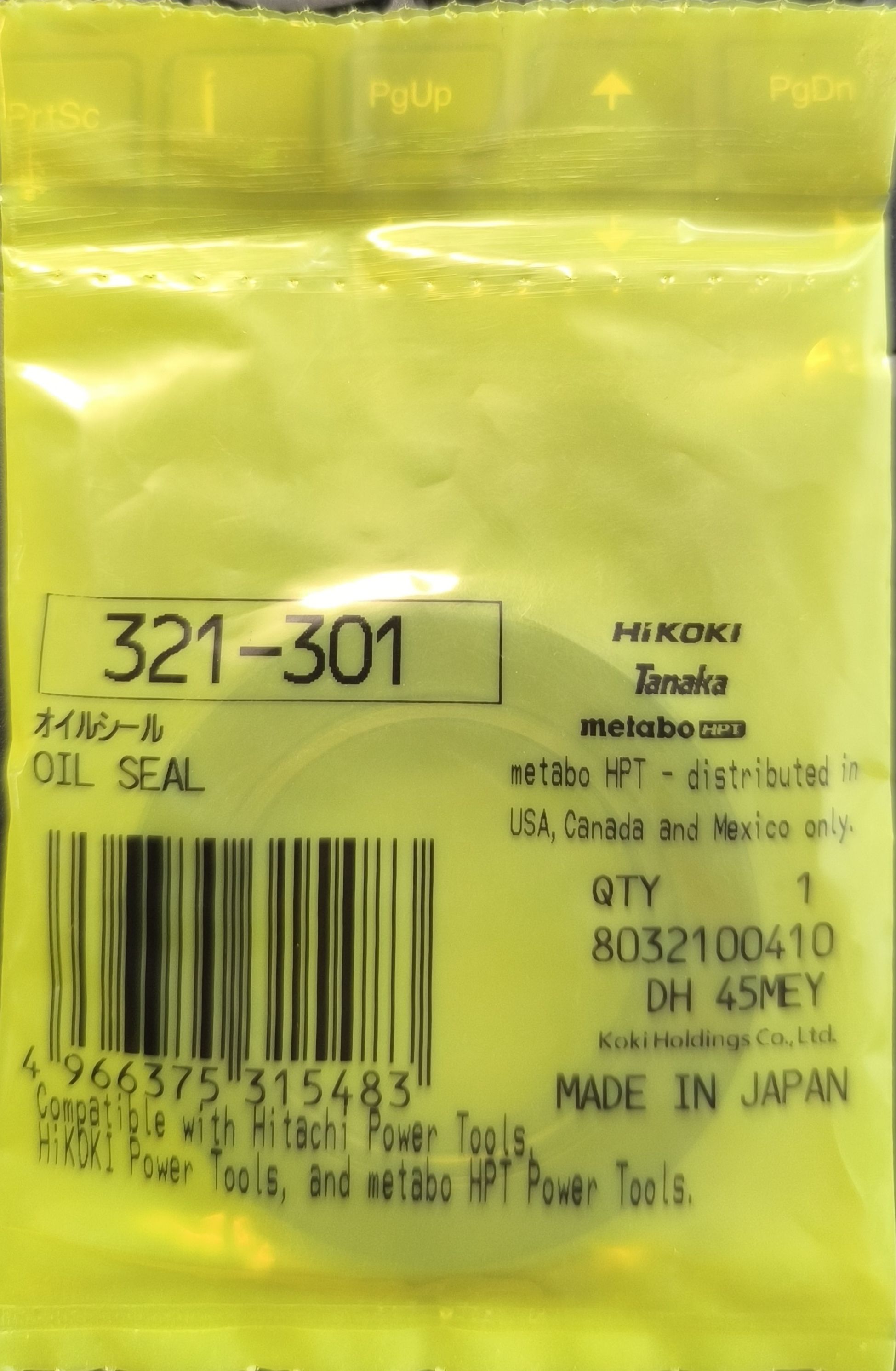 HIKOKI olajtömítés /DH40/45MRY termék fő termékképe