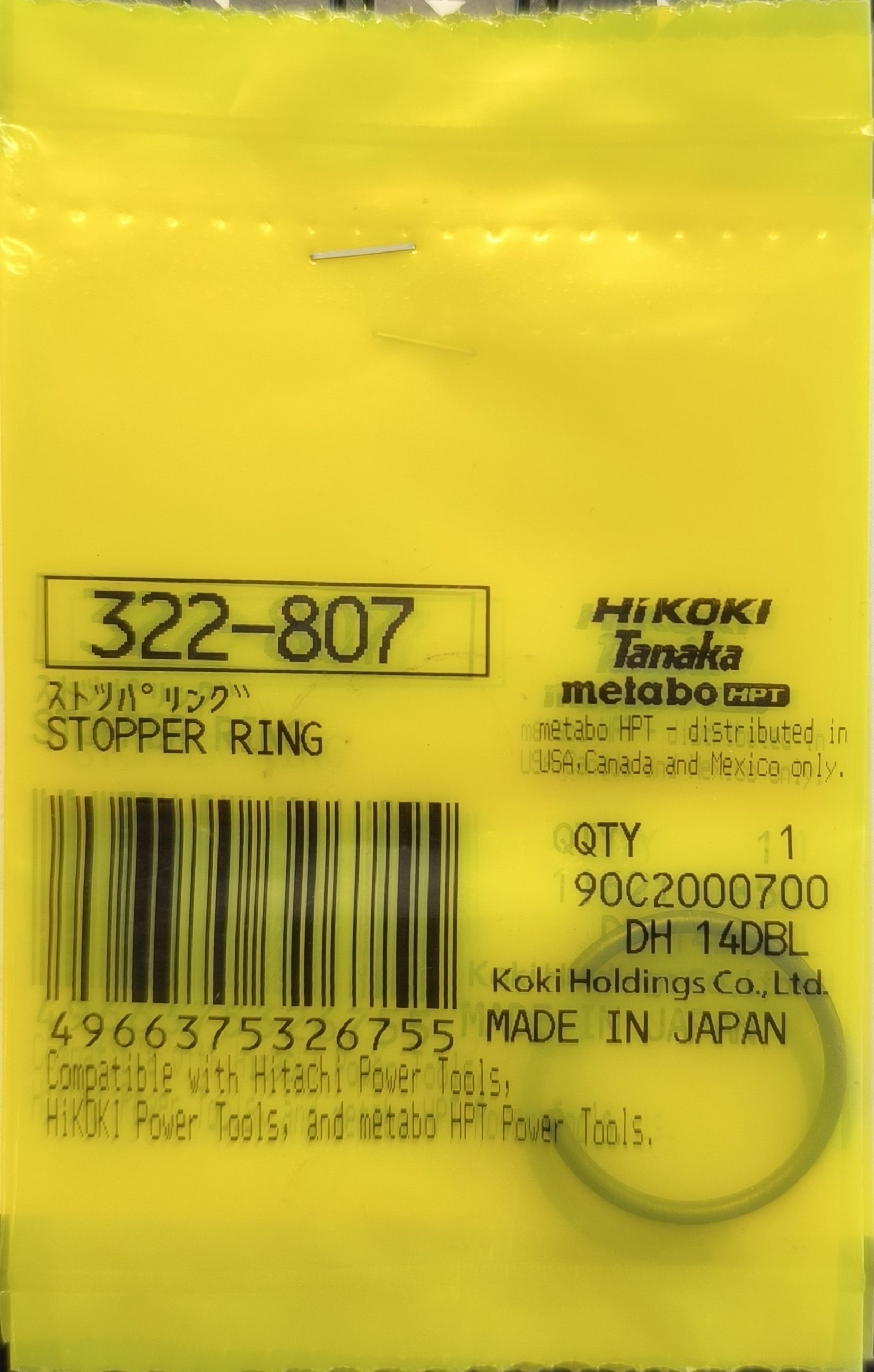 HIKOKI alkatrész fémgyűrű / DH24/26/28 termék fő termékképe