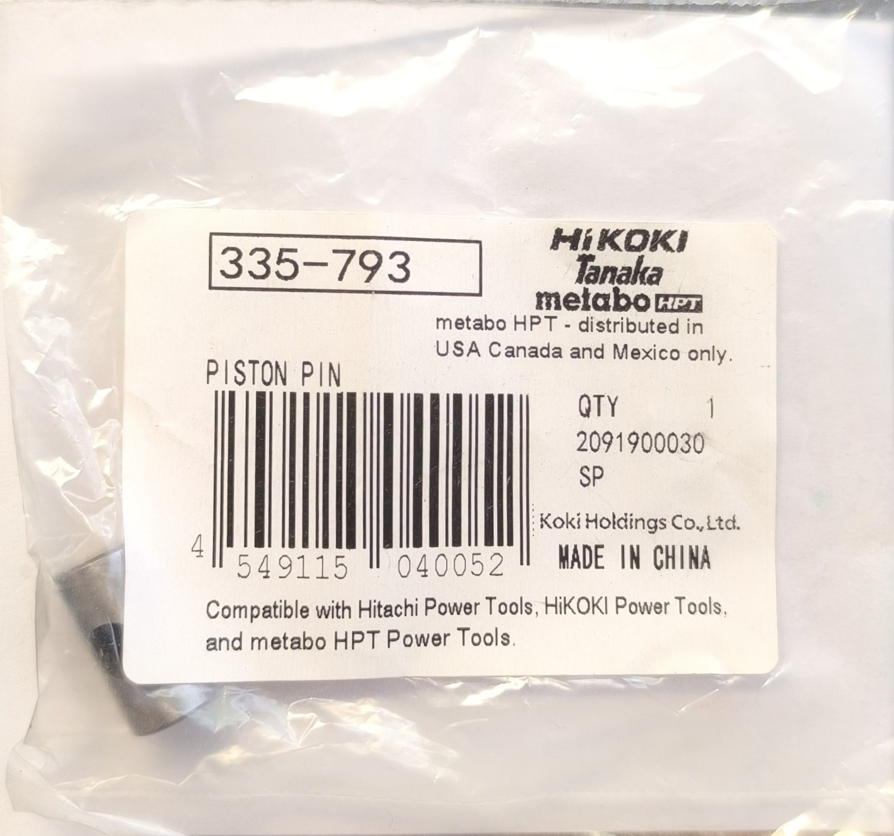 HIKOKI alkatrész dugattyú csapszeg /DH2* termék fő termékképe