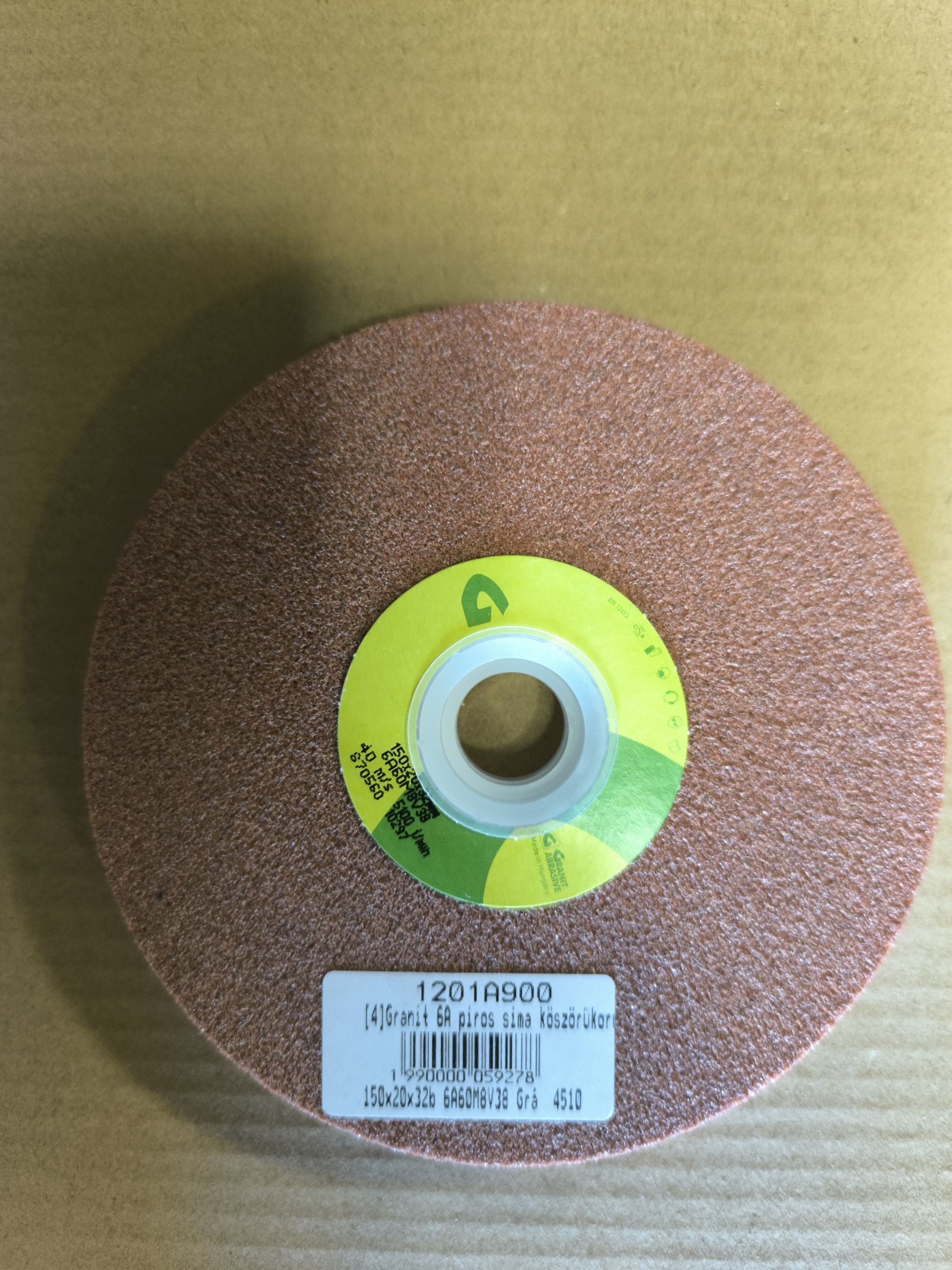 HECTOR Köszörűkorong 150x20x32 mm piros sima termék fő termékképe