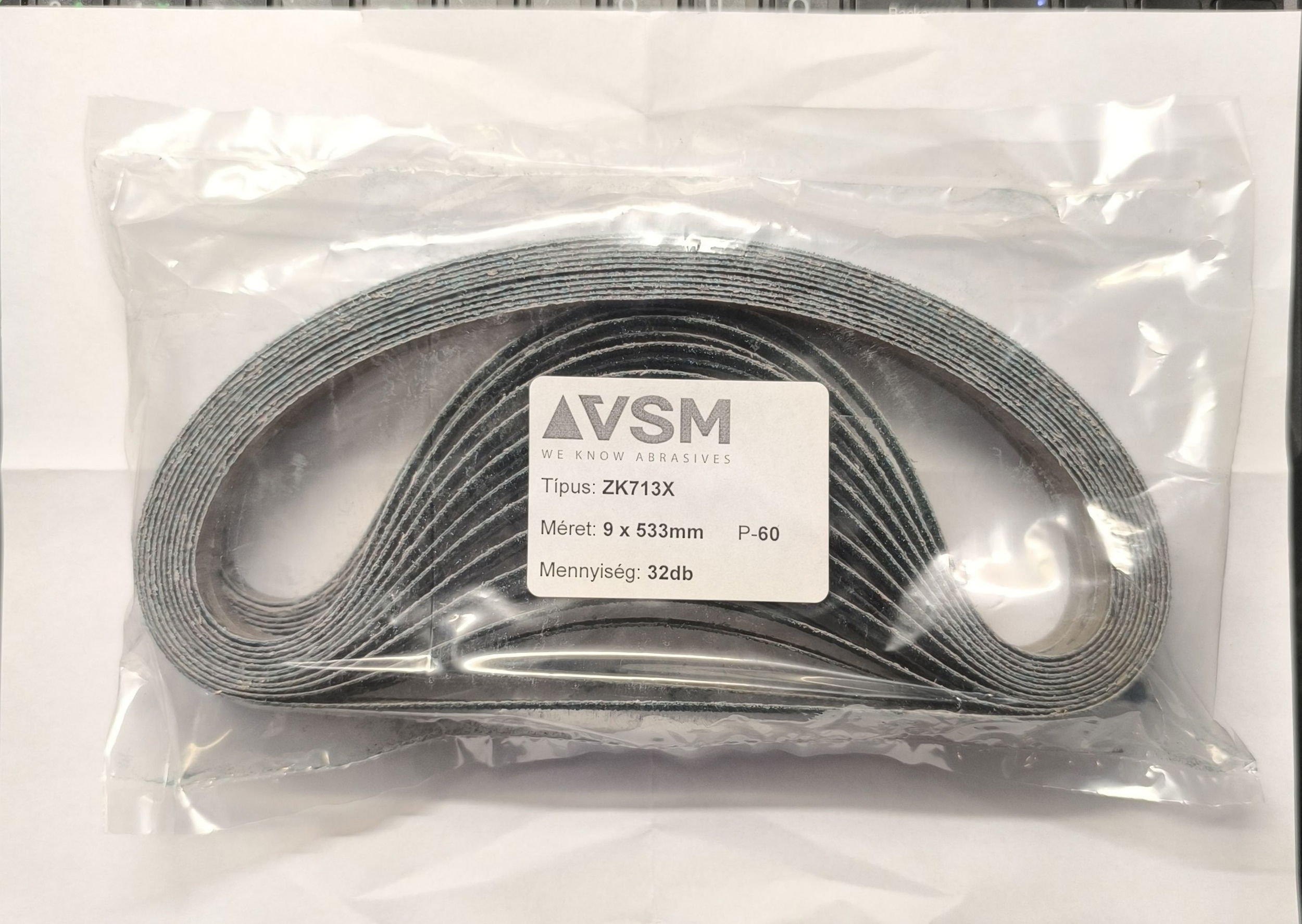 Csiszolóvászon szalag 9x533mm P60 termék fő termékképe