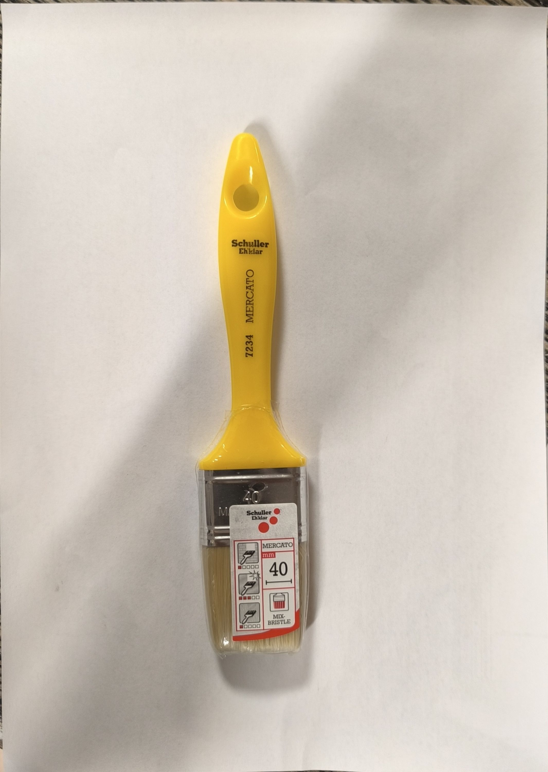 Schuller Eh'klar SCHULLER ecset 40 mm , sárga nyél termék fő termékképe