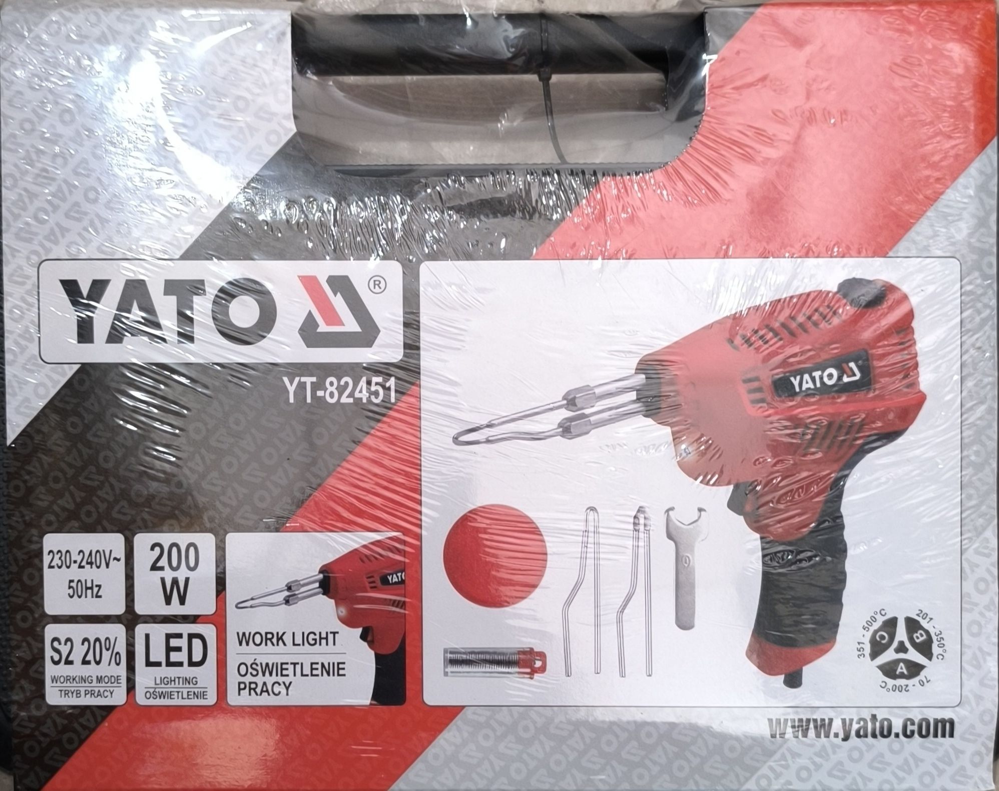 YATO Forrasztópisztoly 200w termék fő termékképe