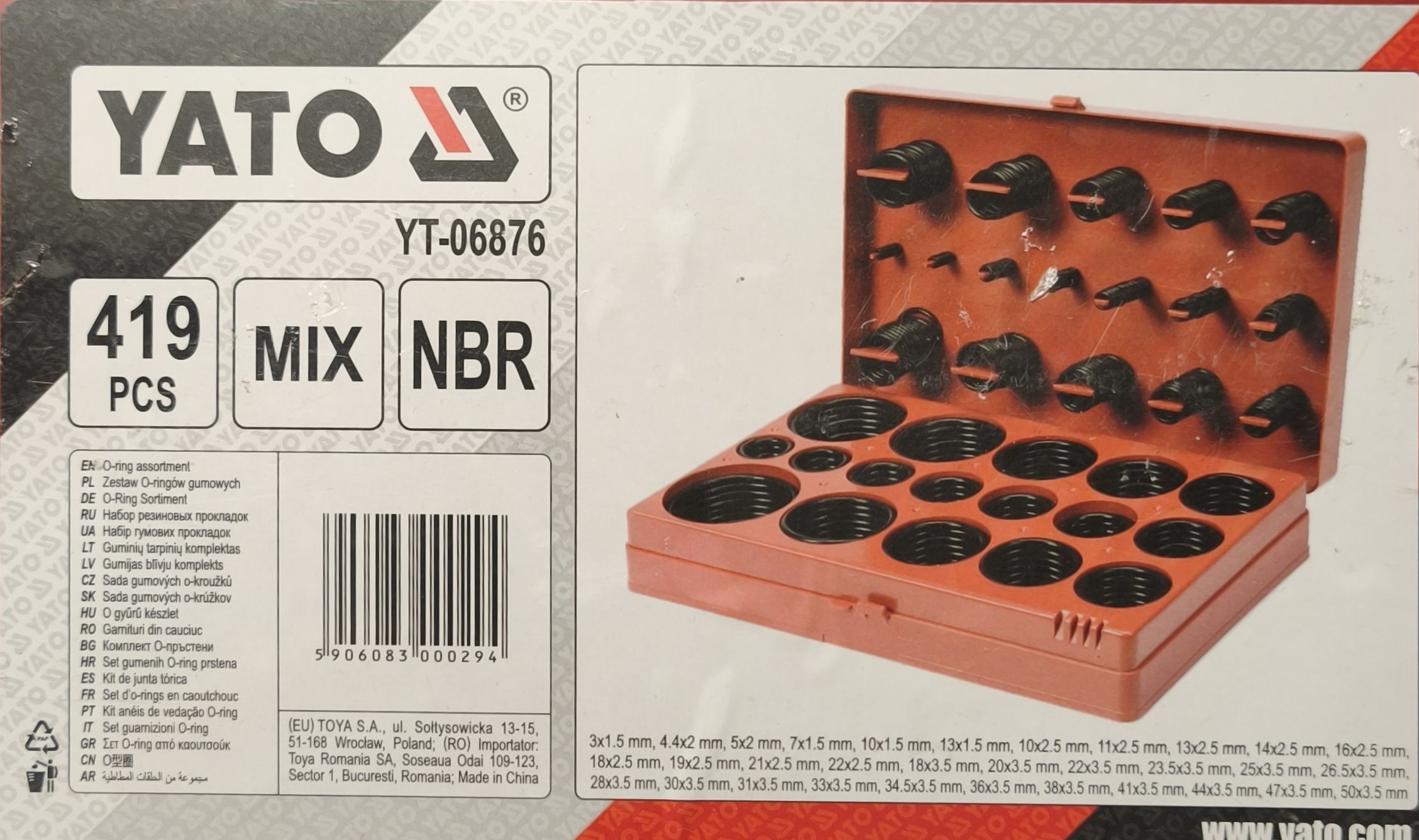 YATO O gyűrű készlet termék fő termékképe