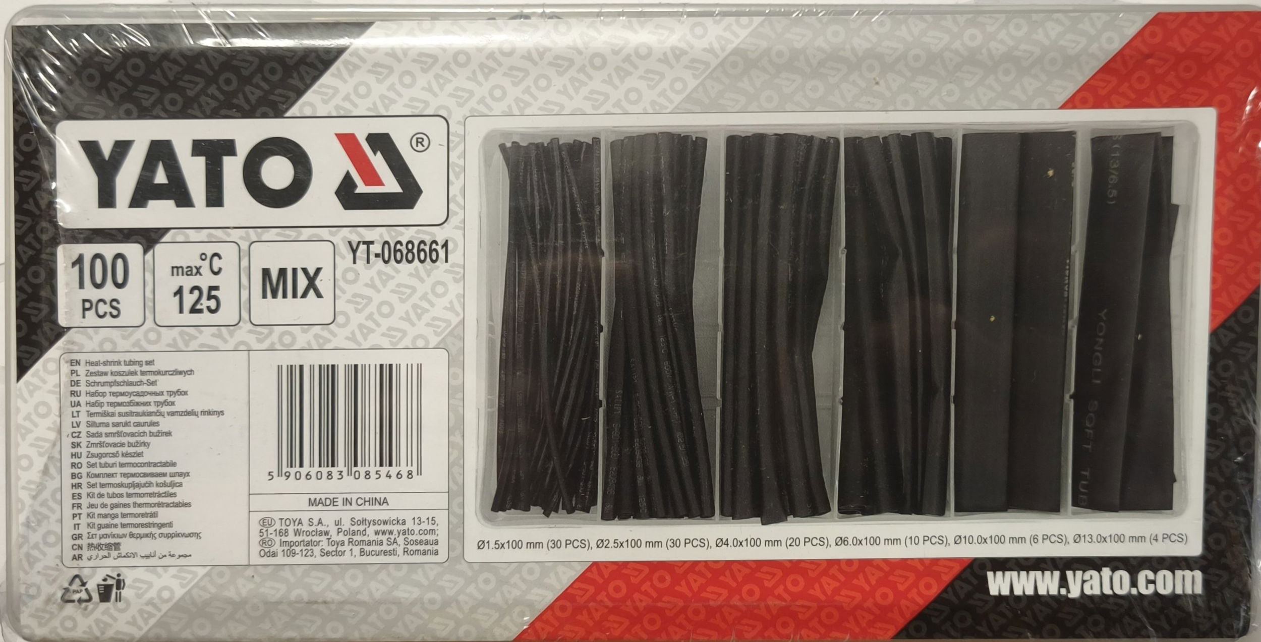 YATO Zsugorcső készlet 100 részes termék fő termékképe