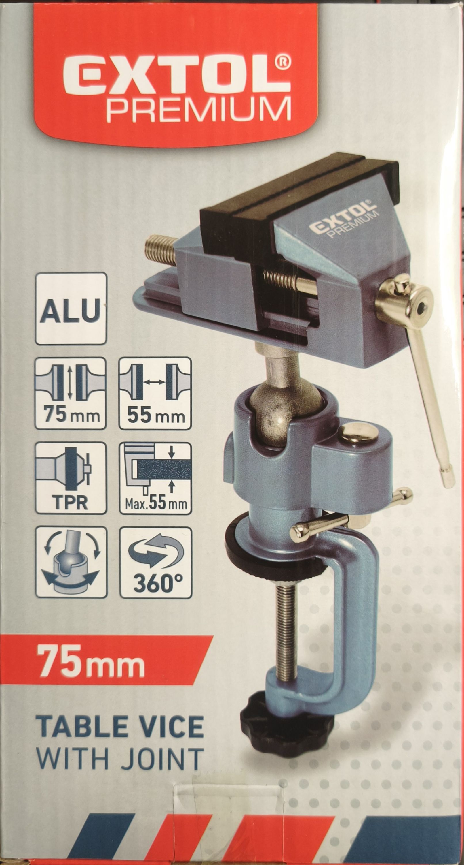 mini satu, forgatható; 75 mm, max.befogás: 55mm, asztalra rögzíthető termék fő termékképe