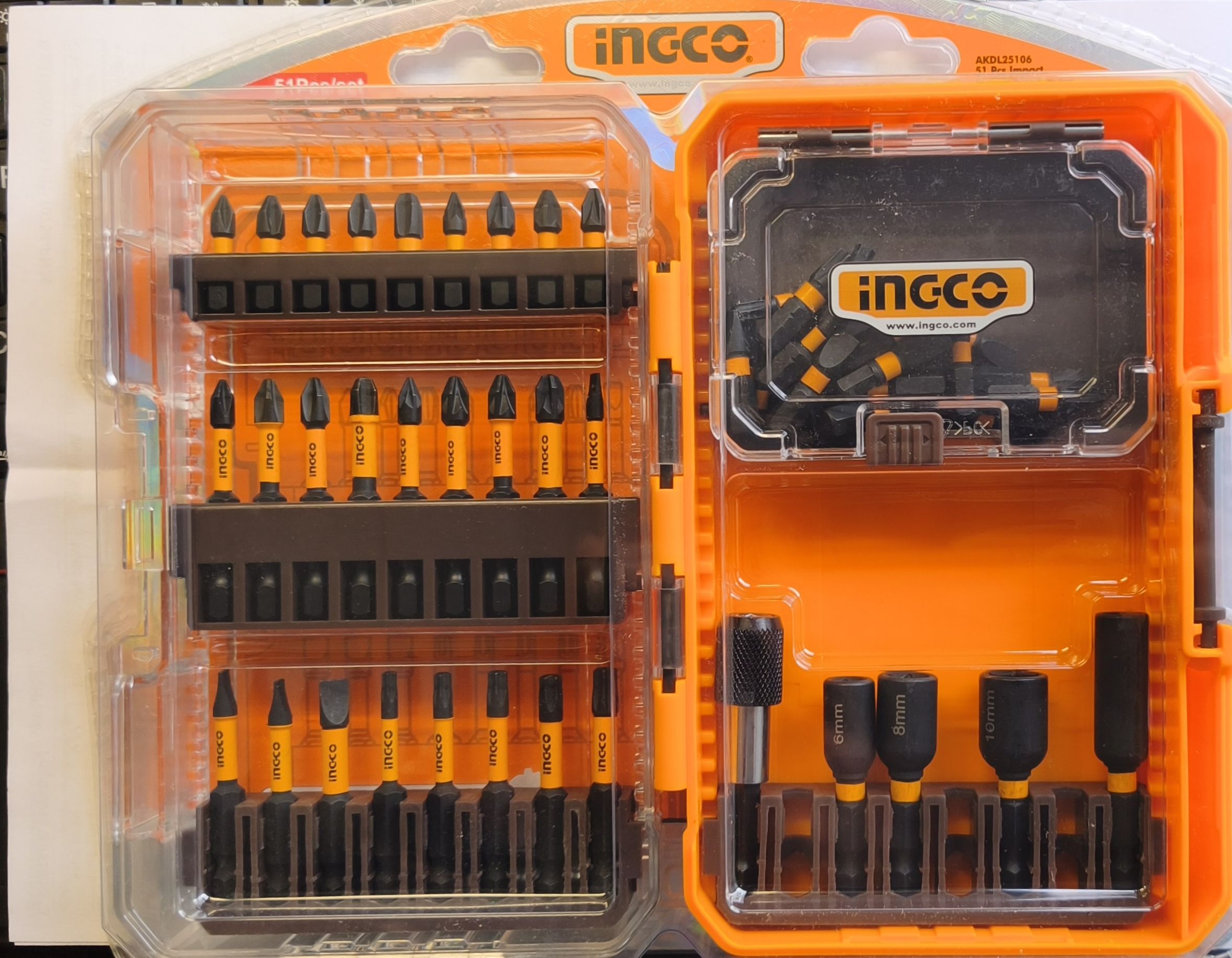 INGCO Impact bithegy készlet 51 részes S2 termék fő termékképe