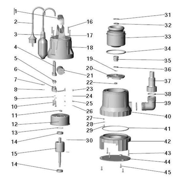 EXTOL Úszókapcsoló float switch 84501 550W-os szivattyúhoz termék fő termékképe