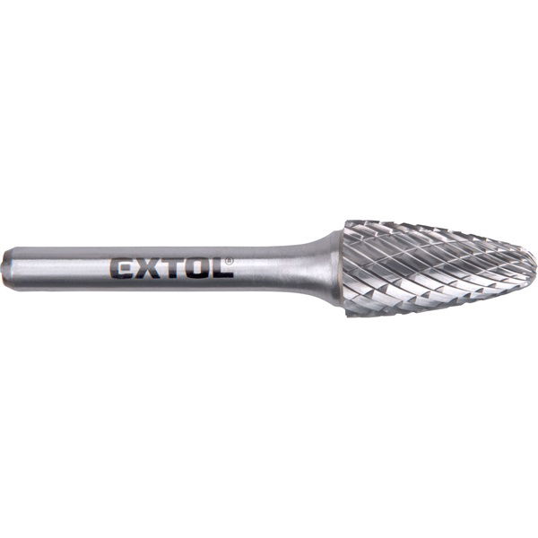 EXTOL Keményfém turbómaró (rotormaró), íves, kerek orrú, átmérő 12×25mm/szár 6mm, keresztfogazás termék fő termékképe