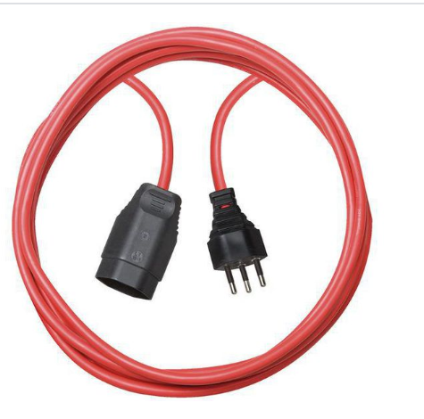 Brennenstuhl Hosszabbítókábel IP20 PVC CH J típusú (T12) dugó - CH J típusú (T13) aljzat 5m Piros termék fő termékképe