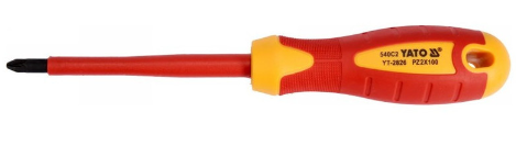 YATO Csavarhúzó PZ2 x 100 mm 1000 V-ig szigetelt termék fő termékképe