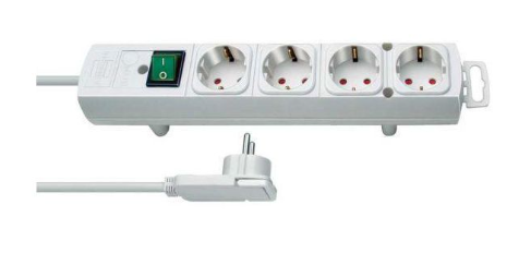 Brennenstuhl Elosztó Comfort Line Plus 4x DE F típusú (CEE 7/3) aljzat - DE F típusú (CEE 7/4) dugó Fehér 2m termék fő termékképe