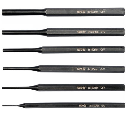 YATO Csapszegkiütő készlet 6 részes 150 mm termék fő termékképe