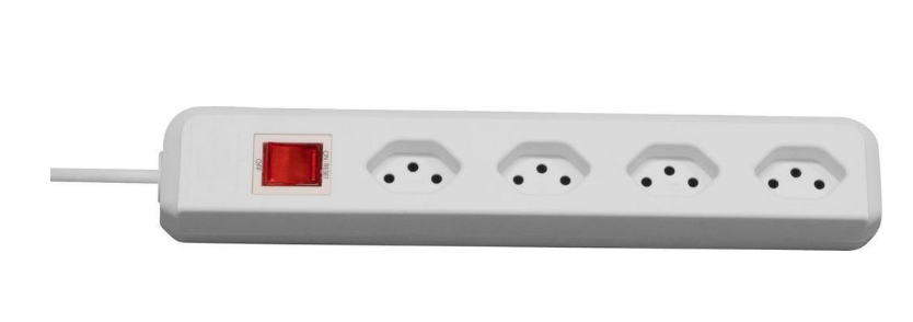 Brennenstuhl Elosztó Clever-Line 4x CH J típusú (T13) aljzat - CH J típusú (T12) dugó Fehér 1.5m termék fő termékképe