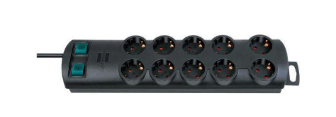 Brennenstuhl Elosztó Primera-Line 10x DE F típusú (CEE 7/3) aljzat - DE F típusú (CEE 7/4) dugó Fekete 2m termék fő termékképe