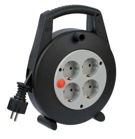 Brennenstuhl Hosszabbítókábel-dob Vario Line IP20 PVC 5m 4x DE F típusú (CEE 7/3) aljzat - DE F típusú (CEE 7/4) dugó termék fő termékképe