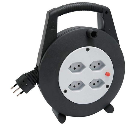 Brennenstuhl Hosszabbítókábel-dob Vario-Line IP20 PVC 5m 4x CH J típusú (T13) aljzat - CH J típusú (T12) dugó termék fő termékképe