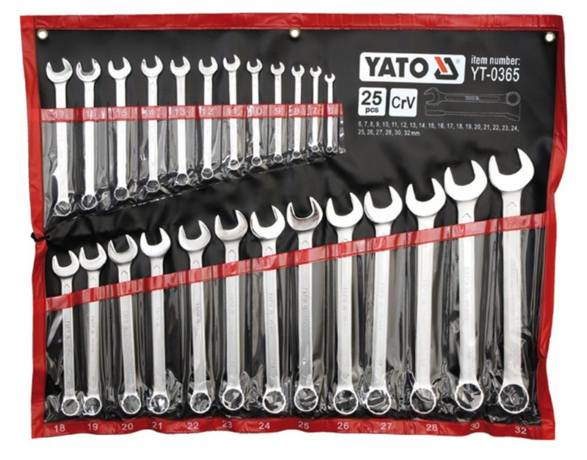 YATO Csillag-villáskulcs készlet 25 részes 6-32 mm CrV termék fő termékképe