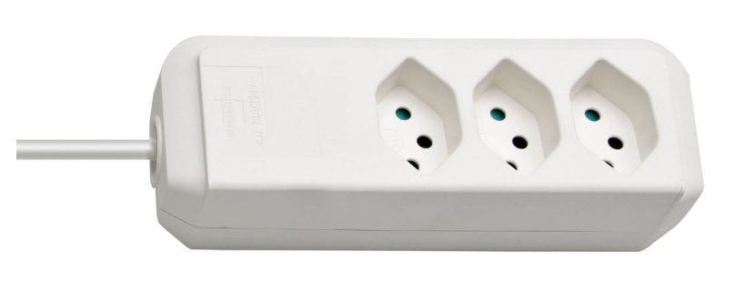 Brennenstuhl Elosztó Eco-Line 3x CH J típusú (T13) aljzat - CH J típusú (T12) dugó Fehér 2m termék fő termékképe