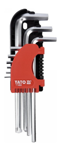 YATO Imbuszkulcs készlet 9 részes 2,0-10 mm CrV termék fő termékképe