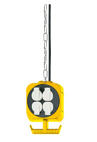 Brennenstuhl Függő elosztó 8x DE F típusú (CEE 7/3) aljzat - DE F típusú (CEE 7/4) dugó Sárga 5m termék fő termékképe