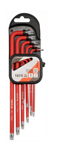 YATO Torx kulcs készlet 9 részes T10-T50 S2 termék fő termékképe