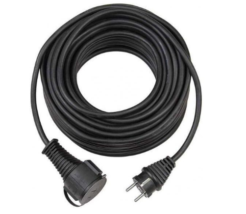Brennenstuhl Kültéri hosszabbítókábel IP44 Gumi DE F típusú (CEE 7/4) dugó - DE F típusú (CEE 7/3) aljzat 10m Fekete termék fő termékképe