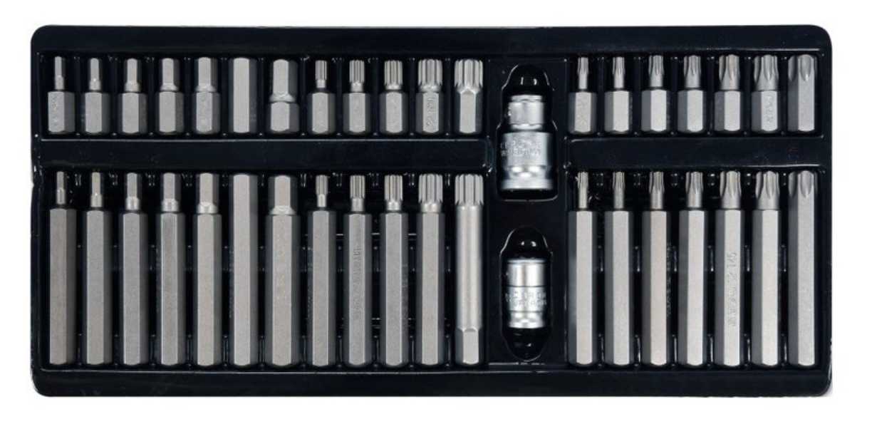 YATO Torx és imbusz bit készlet 40 részes (1/2"-3/8" H4-H12, M5-M12, T20-T55) termék fő termékképe