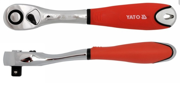 YATO Racsnis hajtószár 1/2" 255 mm 72T hajlított szár CrV termék fő termékképe