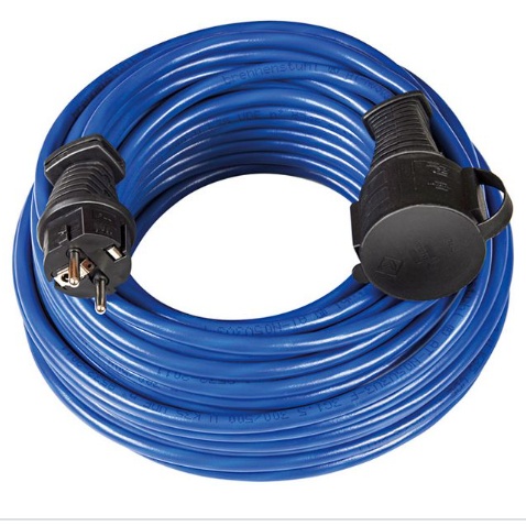 Brennenstuhl Hosszabbítókábel Bremaxx IP44 DE F típusú (CEE 7/4) dugó - DE F típusú (CEE 7/3) aljzat 10m Kék termék fő termékképe
