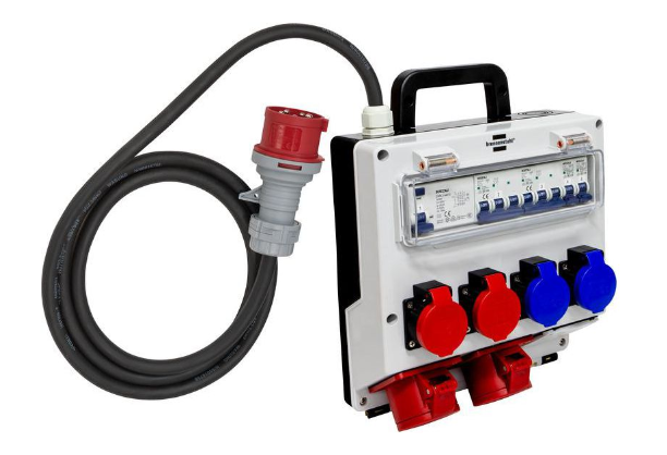 Brennenstuhl Elosztódoboz 6x CH J típusú (T23) aljzat / CH J típusú (T25) aljzat / CEE aljzat - CEE Plug Kék / Piros 2.2m termék fő termékképe