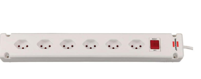 Brennenstuhl Elosztó Bremounta 6x CH J típusú (T13) aljzat - CH J típusú (T12) dugó Fehér 3m termék fő termékképe