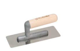 KUBALA Rozsdamentes trapéz simító, velencei-típusú, 75x95x240 mm, bükkfa nyél poliamid lábon termék fő termékképe