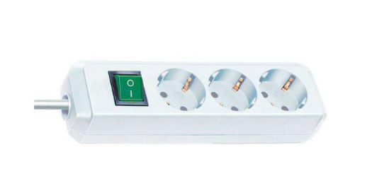 Brennenstuhl Elosztó Eco-Line 3x DE F típusú (CEE 7/3) aljzat - DE F típusú (CEE 7/4) dugó Fehér 3m termék fő termékképe