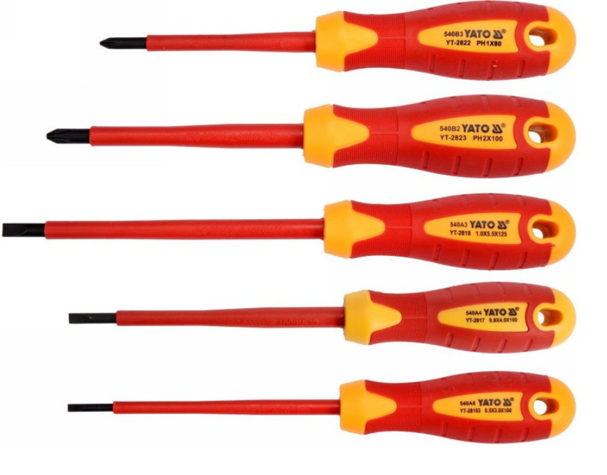YATO Csavarhúzó készlet 5 részes 1000 V-ig szigetelt termék fő termékképe