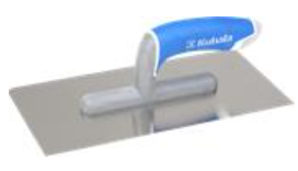 KUBALA Rozsdamentes simító, 130x270 mm 3K nyél G-22, 2 kerekített sarokkal, MASTER LINE termék fő termékképe