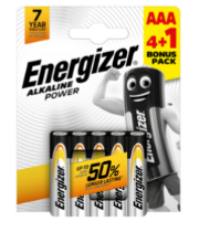 Energizer Power Alkáli Mikro Elem AAA B4+1 termék fő termékképe