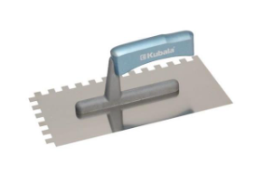 KUBALA Rozsdamentes simító, 130x270 mm, lakozott bükkfa nyél poliamid lábon, fogazás 10x10 mm termék fő termékképe