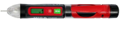 YATO Fáziskereső érintésmentes mérés 12-1000 V szigetelt LCD kijelzővel termék fő termékképe