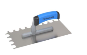 KUBALA Rozsdamentes simító, 120x270 mm, félköríves 20x15 mm fogazású, kétkomp. puha markolat G-1 termék fő termékképe