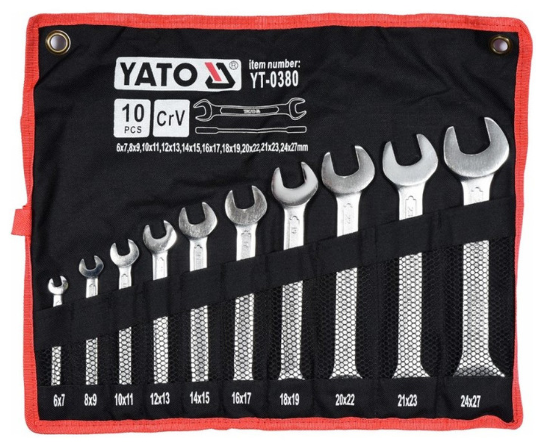YATO Villáskulcs készlet 10 részes 6-27 mm CrV termék fő termékképe