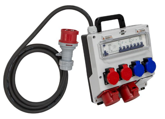 Brennenstuhl Elosztódoboz 6x CH J típusú (T23) aljzat / CH J típusú (T25) aljzat / CEE aljzat - CEE Plug Kék / Piros 2.2m termék fő termékképe